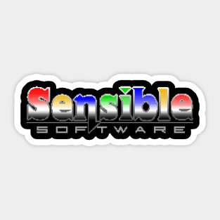 Retro Computer Games Sensible Software Pixellated Sticker